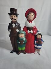 Vintage hand painted Charles Dickens colorful Christmas carolers figurine picture