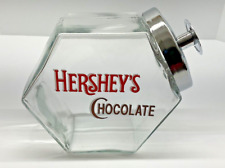 Vintage Collectible Hershey’s Chocolate Canister Container Jar Metal Lid Pantry picture