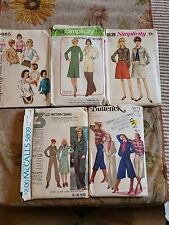 Lot of 5 Vintage Simplicity & Butterick & McCall's Patterns picture