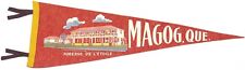 Vintage Felt Pennant MAGOG QUEBEC Canada Auberge De L'Etoile Lake Memphremagog picture