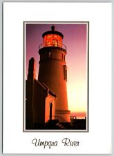 Postcard Umpqua River Oregon Lighthouses Signature Series by Steve Astillero XL picture