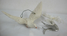 Emily Dickinson (SCRIPT) CALLED TO RISE  Pewter Dove Bird Christmas Ornaments + picture