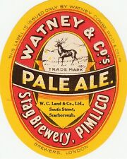 England Beer Label - W.C. Land & Co. Ltd, Scarborough - Watney's Pale Ale picture