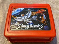 Silverhawks Vintage Plastic Red Lunch Box Telepix 1986 NO Thermos picture