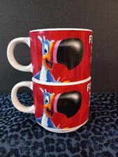 Set Of 2 Kellogg's Fruit Loops Coffee Mug Cup Follow Your Nose Toucan Sam Cereal picture