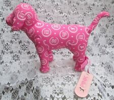 VICTORIA'S SECRET PINK STUFFED SMALL DOG, Pink with White Logo, $10 New with Tag picture