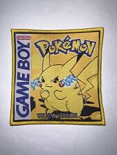 PIKACHU POKEMON, YELLOW VERSION, SEW ON WOVEN PATCH picture
