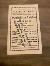 Purple Swan Reliable Coach Lines Times Table Schedule picture