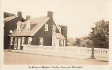 RPPC Home of Barbara Fritchie, Frederick, Maryland Real Photo Postcard  picture