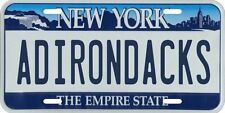 Adirondacks Mountains New York Metal License Plate picture
