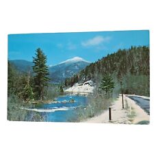 Postcard The Beautiful Adirondack Mts Of New York State Snow Chrome Unposted picture