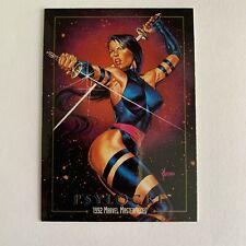 1992 Skybox Marvel Masterpieces Psylocke Promo Card Joe Jusko picture