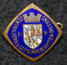 WWI Bayern Gemeindebeamten Membership Pin Original Munich Maker Mark Rare picture
