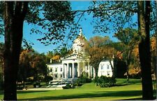 Capitol Building Montpelier Vermont Granite Gold Dome US Carleton Allen Postcard picture