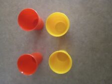Vintage Tupperware Bell Tumblers Cups 109 7oz Set of 4 picture