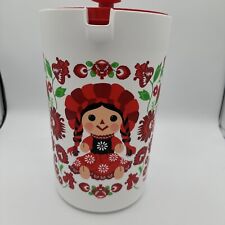 New Tupperware Beautiful Jumbo Pitcher 1 Gallon Colorful Maria Doll Picture Sale picture