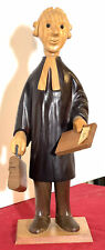 Romer Lawyer Judge Barrister Italy MCM Carved Wood Figural Figure 13