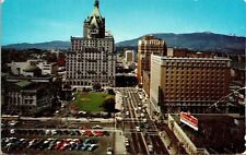 Vancouver British Columbia Canada Aerial View W Court House Hotel VTG Postcard picture