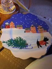 Anthropology Winter Scene Plate By Emily Isabella picture