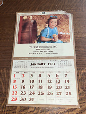 Farm Register Pocket Calendar 1961 Tillman Produce Co Inc Wilton Wisconsin picture