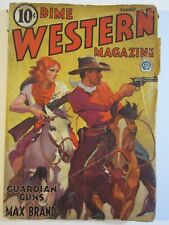 Dime Western Magazine Pulp v. 3 #1, Aug. 1943 PR  Baumhofer Cover Art picture