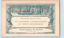 Waterloo Iowa IA Postcard Season's Greetings Masberg And Sims c1905's Antique picture