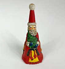 Father Christmas Old World Santa Bell - Vintage Ceramic Christmas Decor picture