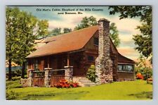 Branson MO-Missouri, Old Matt's Cabin Vintage Souvenir Postcard picture