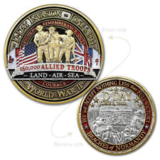 World War II - D-Day Normandy Landing Challenge Coin picture
