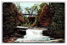 Lowville NY High Bridge Mill Creek Undivided Back Postcard picture