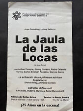 Puerto Rico 1995, Programa Obra Teatral / Musical, LA JAULA DE LAS LOCAS, 3pgs picture