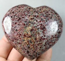 352g Natural Beauty Rare Red Garnet Quartz Crystal Heart Mineral Specimens picture