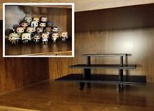 14 inch - Black Funko Pop Display Shelf - Holds Up to 14 Pops On 3 Levels picture