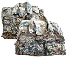 US Air Force Utility Coat Women's 6L Uniform Camouflage Collared 2pc Shirt Set picture
