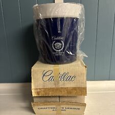 Vtg 1970 CADILLAC CRAFTSMAN'S LEAGUE ICE BUCKET Blue Crest Thermo Serv CA USA picture