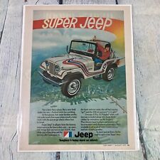 Vintage 1973 Print Ad Super Jeep Truck Car 4x4 Outdoor Magazine Page Paper picture