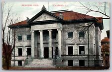 Rockford Illinois~Memorial Hall~1911 Postcard picture