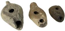 Ancient Antiquities VARIOUS CULTURES Lot of three (3) terracotta oil lamps roman picture