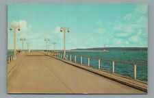 The Petoskey Municipal Dock Petoskey MI-Michigan Vintage Postcard c1970 picture