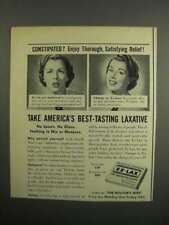 1952 Ex-Lax Laxative Ad - Constipated? picture
