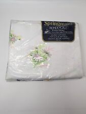 VTG 70’s Springmade Wondercale Dbl Flat Sheet Fresh Daisies Sealed Made In USA picture