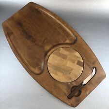 BARIBOCRAFT Solid Maple 18” Vintage Cutting Cheese Serving Cutting Board Meat picture