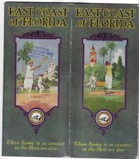 1925 Florida East Coast Railway Travel Brochure Illustrated Art Deco Antique FL picture