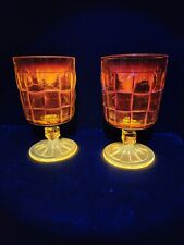Viking country craft Ashley drinking goblets gorgeous glow cadmium set of 2 picture