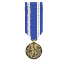 GENUINE U.S. MINIATURE MEDAL: NATO NON-ARTICLE-5 MEDAL: AFGHANISTAN picture