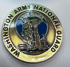 very rare authentic washington army national guard environmental challenge coin picture