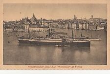 Postcard Ship SS Schleswig at Venice Norddeutscher picture