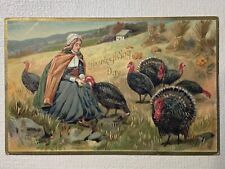 Vintage Thanksgiving Postcard: Thanksgiving Day, Raphael Tuck & Sons, c-1910 picture