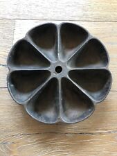 Antique Cast Iron Cobblers Divided Tray Parts Dish Nail Cup 8 Slot Vtg 9.25