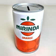 Vintage Mirinda Orange Soda Can Coin Bank From Saudi Arabia Excellent Condition picture